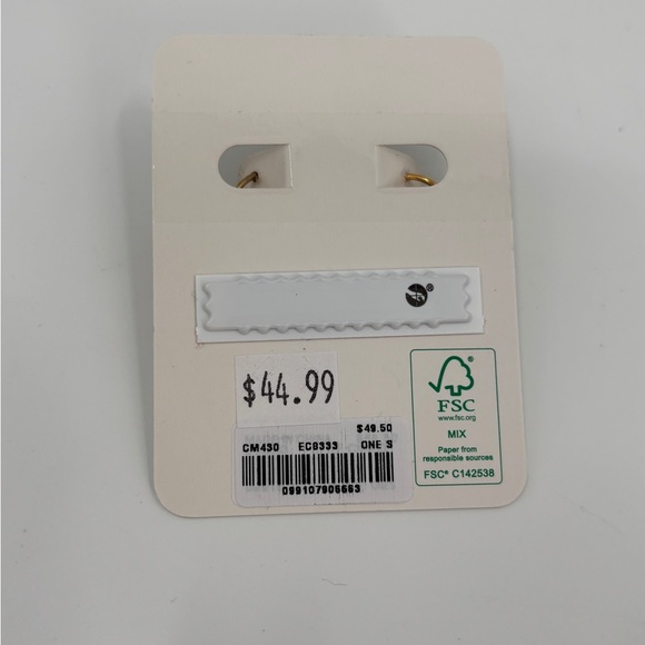 J.Crew Pavé crystal hoop earrings - Picture 4 of 4